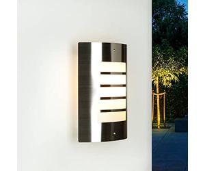 Licht-Erlebnisse Aplique de exterior LYNMARK con un diseño moderno casquillo E27 IP44 Lámpara de pared perfecta para el jardín, balcon