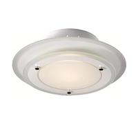 Licht-Erlebnisse Esto 40125 - Lámpara de techo redonda (metal y cristal)