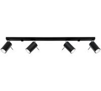 Licht-Erlebnisse Etna Deckenleuchte Negra GU10 4 Lámparas Ajustable 80 cm