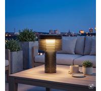 Licht-Erlebnisse Haru Lámpara Solar LED De Mesa 3000 K IP44 Con Mando