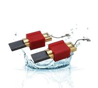 LICHTBLAU 2 piezas de escobillas de carbón de motor con soporte I escobillas de carbón para lavadora y lavadora secadora Miele 4297410 4297411 4297412 4297413 4297414 escobillas de carbón