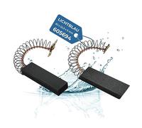 LICHTBLAU 2 unidades de escobillas de carbón para motor n. 2956 I escobillas de carbono 605694 para lavadoras y secadoras I Set de 2 repuestos aptos para Bosch, Siemens, Constructa y Neff