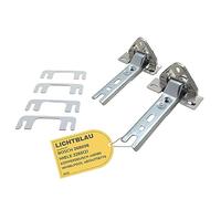 LICHTBLAU 2X Bisagra de Puerta para frigorífico Montaje Frontal I Apto para Bosch y Siemens 00268698, Miele 2285121, Privileg 00907485 y más I Set de bisagras para Puerta de Nevera