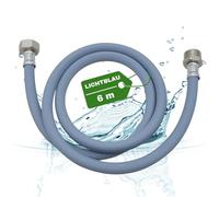 LICHTBLAU Alargador de manguera de entrada I 6 m I con rosca de metal para lavavajillas lavadora conexión I 3/4 pulgadas I manguera de entrada de agua universal Fabricante independiente