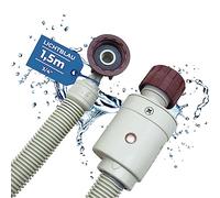 LICHTBLAU Aquastop Manguera 2980 I 1,5 m Lavadora Lavavajillas I Ángulo de 3/4 pulgadas/Derecho, incluye válvula de seguridad y colador de suciedad, manguera de entrada para lavavajillas de mesa