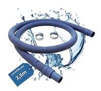 Lichtblau manguera de desagüe lavadora lavavajillas 2985 Longitud 2,5 m I Set completo 2 abrazaderas de manguera incluidas I Tubo de drenaje de agua aplicación universal independiente de fabricante