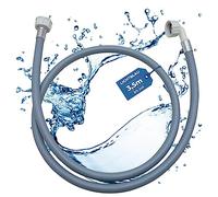 LICHTBLAU Manguera de entrada lavadora lavavajillas 2955 tamaño conexión 3,5m I 3/4 pulgadas en ángulo/recto junta incluida I tubo entrada de agua aplicación versátil independiente de fabricante