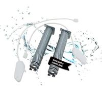 LICHTBLAU Muelles bisagras de Puerta 128mm x 23mm + Cables 315mm I 00754869 Código de Colores Negro I Resorte Puerta lavavajillas I lavaplatos repuestos para Neff Constructa Siemens Balay Bosch
