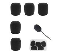 LICHUANUK 5 PCS Espuma Microfono Pequeño Pequeña Cubiertas Micrófono Cubierta Espuma Para Micrófono Cubiertas de Micrófono Pantallas Antiviento Micrófono Para Aula,Sala Conferencias,Actuación Escénica