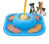 Lick Bowl For Dogs - Non-Slip Silicone Enrichment Toy Slow Feeder,Dog Bowl and Licking Mat,for Small Medium Large Breeds and Cats, Liquid Wet Food, Pet Treats, Yogurt, Meat Puree