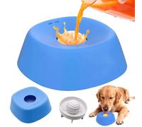 Lick Bowl para Perros, Trata de Lamer de Dog Alimentador Lento, Comedero Interactivo para Perros con Bola Giratoria Integrada, Juguete para lamer Perros con Antideslizante, Reductor De Aburrimiento
