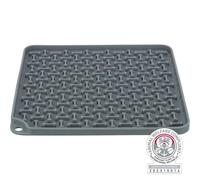 Lick’n'Snack Mat 20 × 20 cm gris oscuro
