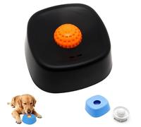 Lick Sphere Dogs, Slow Feeding Lick Bowl Entertained Ball-In for Liquid Food, Non-Slip Interactive Licksphere for Dogs, Calming Licking Bowl Enrichment Toys for Calming & Anxieties Relief (Black)