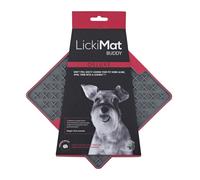 LickiMat Buddy Tuff Trp Schleckmatte para Perros Rojo 20 CM Entrenamiento Premio