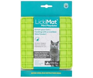 LickiMat Cat Mini Classic - Alimentación moderna para toda la familia felina, alimentación lenta, reduce la ansiedad, enriquece la experiencia de la hora de comer