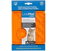 LickiMat Catster - Tapete de comida para gatos - Alimentador lento para gatos con micro plato para mayor hidratación - Perfecto para alimentos, golosinas, yogur y alivio de ansiedad para gatos