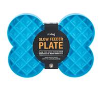 LickiMat Slodog Anti deglución cuenco Turquesa 35x26 CM para Perros - Slow