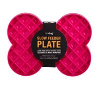 LickiMat Slodog Fucsia - Anti-deglución-cuenco para Perros 35x26cm,