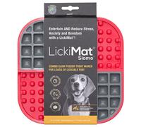 LickiMat Slomo Rojo, Alfombrilla Antideslizante Para Perros, NUEVO