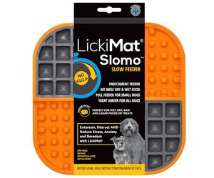LickiMat Slomo - Tapete para lamer el aburrimiento y la ansiedad, Alimentos, golosinas, Yogur o Mantequilla de maní. Alternativa Divertida a un Cuenco para Perros de alimentación Lenta,