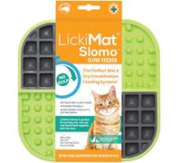 LickiMat Slomo - Tapete para lamer el alimentador lento para gatos, reductor de ansiedad por aburrimiento; perfecto para alimentos, golosinas, yogur o mantequilla de maní. Alternativa divertida a un