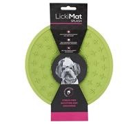 LickiMat Splash Verde Claro 20cm Cuenco De Goma Para Perros Baño Alimentación