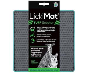 LickiMat Tuff Soother, tapete de alimentación para Perros para aliviar el aburrimiento y la ansiedad, Ideal para Alimentos, golosinas, Yogur o Mantequilla de maní, Alfombrillas para lamer Perros,