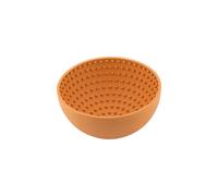 LickiMat Wobble - Plato De Lamer De Goma Natural Para Perros - Naranja - 18 cm