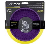 LickiMat Wobble Púrpura 16cm Cuenco De Goma Para Perros, A Prueba De Microondas