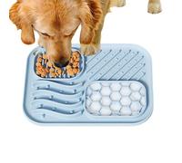 Licking Mat For Dogs & Cats with Suction Cups, Slow Treat Dispensing, Dog Toys To Keep Them Busy, Peanut Butter Licking Pad For Butter Yogurt Peanut, Pets Bathing Grooming Training Mat