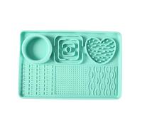 Licking Mat, Silicone Pet Food Pad, Non-Slip Textured Surfaces, Interactive Dog Slow Feeder, Calming Puzzle Design for Enrichment Activity, 11.81x7.87 Inches 210g 1 Piece