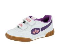 Lico 360425 Niñas Zapatillas de Deporte Interior, Blanco (Weiss/Lila/Rosa Weiss/Lila/Rosa), 28 EU