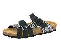 Lico Bioline Lady Soft, Zapatillas de Estar por casa Mujer, Schwarz/Weiß, 38 EU