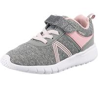 Lico 600010 Bebé-Niñas Zapatillas, Gris (Gr/Rosa Gr/Rosa), 27 EU