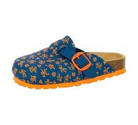 Lico Bioline Clog Kids, Zuecos Unisex Adulto, Blau/Orange, 41 EU