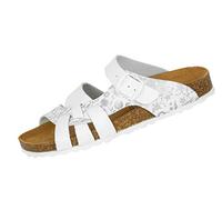 Lico Bioline Flora, Zapatillas de Estar por casa Mujer, Weiß/Silber, 42 EU