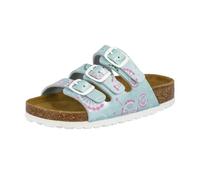 Lico Bioline Flower Kids, Zapatillas de Estar por casa Niñas, Verde (Mint Mint), 36 EU