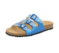Lico Bioline Flower, Zapatillas de Estar por casa Mujer, Blau Blanco, 42 EU