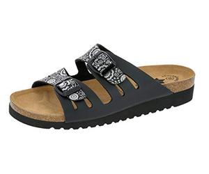 Lico Bioline Lady Classic, Zapatillas de Estar por casa Mujer, Black Silber, 42 EU