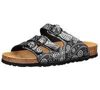 Lico Bioline Lady Power, Pantuflas Mujer, Schwarz/Silber, 42 EU