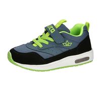 Lico Blinky Boy, Zapatillas, Grau/Schwarz/Lemon, 35 EU