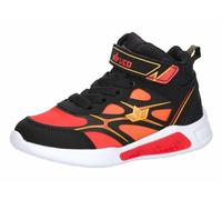 Lico Blinky Boy - Zapatillas Intermitentes, Color Negro, Rojo y Naranja, Talla 34 EU, Negro Rojo Naranja, 34 EU