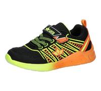 Lico Blinky Boy, Zapatillas Intermitentes, Negro Naranja Limón, 30 EU