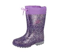 Lico Botas de goma unisex para niños Powerlight W Blinky, Púrpura Rosa Plata, 24 EU