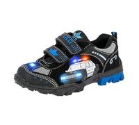 Lico Chief V Blinky, Zapatillas Unisex niños, Negro (Schwarz/Schwarz/Royalblau/Silber), 26 EU