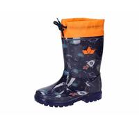 Lico Jungen Powerlight W Blinky Botas de goma unisex para niños, azul marino/naranja, talla 25 EU, Color naranja marino., 25 EU