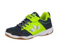 Lico Sport Vs, Zapatillas de Deporte Interior Unisex niños Gris Anthrazit Lemon, 34 EU