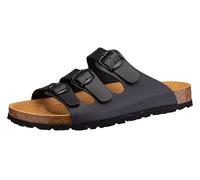 Lico Zapatillas Bioline LadyLow-Top para mujer, Negro vegano, 38 EU