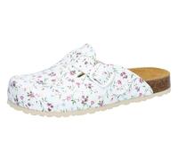 Lico Zapatillas de mujer Bioline Clog Print, Blanco Colorido, 38 EU
