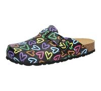 Lico Bioline Clog Print, Zuecos Mujer, Negro, 40 EU
